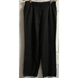 Lauren Ralph Lauren Women’s 100% Linen Casual Dress Pants Lined Black Size 16